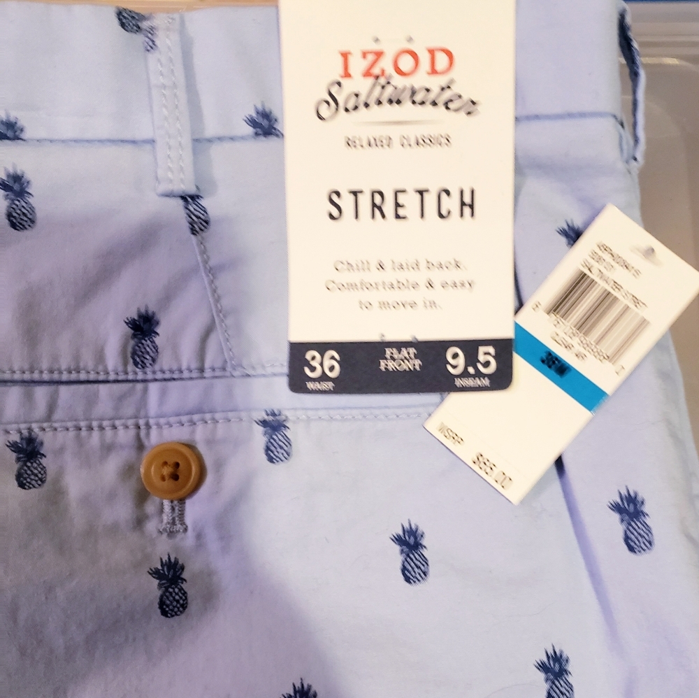 MEN'S IZOD NWT PINNAPLE PATERN.